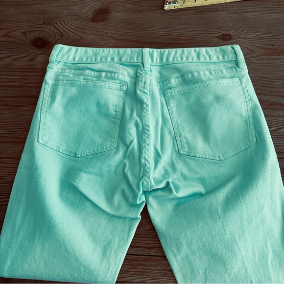 J. CREW FACTORY TOOTHPICK SKINNY JEANS TEAL TURQUOISE LOW RISE DENIM SIZE 29 - Picture 12 of 16